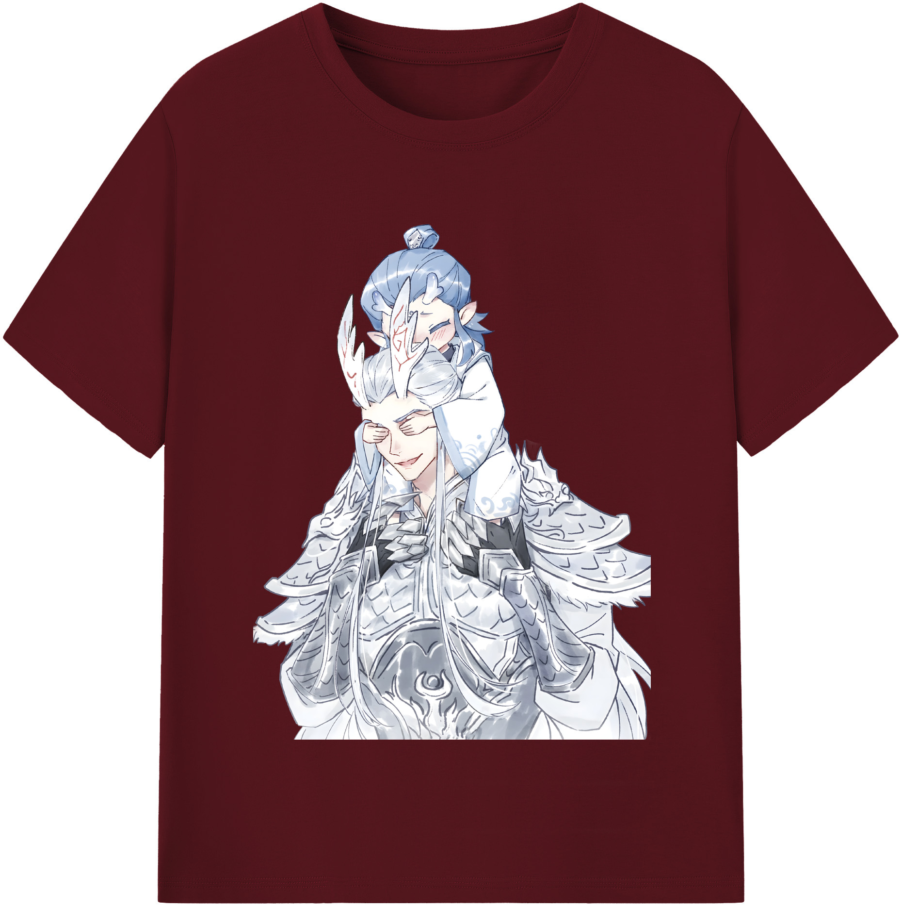 （画像用） Ne Zha 2 ナタ 魔童の大暴れ 綿100％半袖Tシャツ（フロントプリント）